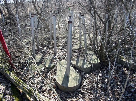 Starlite Drive-In Theatre - Speaker Poles - Photo From Water Winter Wonderland
